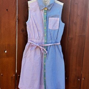 Crewcuts Blue and Pink Striped Dress